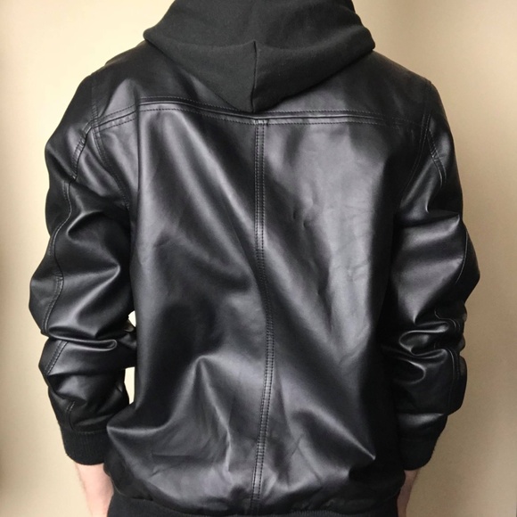 Men's OBEY Medium Faux Leather Jacket - Picture 3 of 3